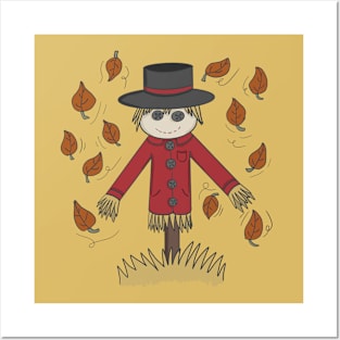 Thanksgiving scarecrow Posters and Art